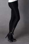 4010-1 Legginsy z wysokim stanem - czarny