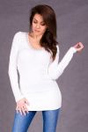 4317-2 Tunika w stylu Glamour REDIAL - kremowy